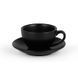 Чашка для кофе с блюдцем 280 мл MHW-3BOMBER Latte Cup Черная 74efe436 фото 1